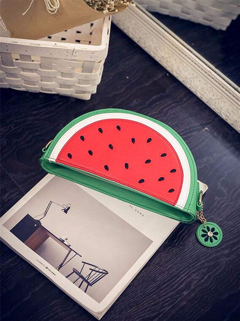 Neueste Neuheit Niedliche Umhängetasche in Wassermelonenform für Damen