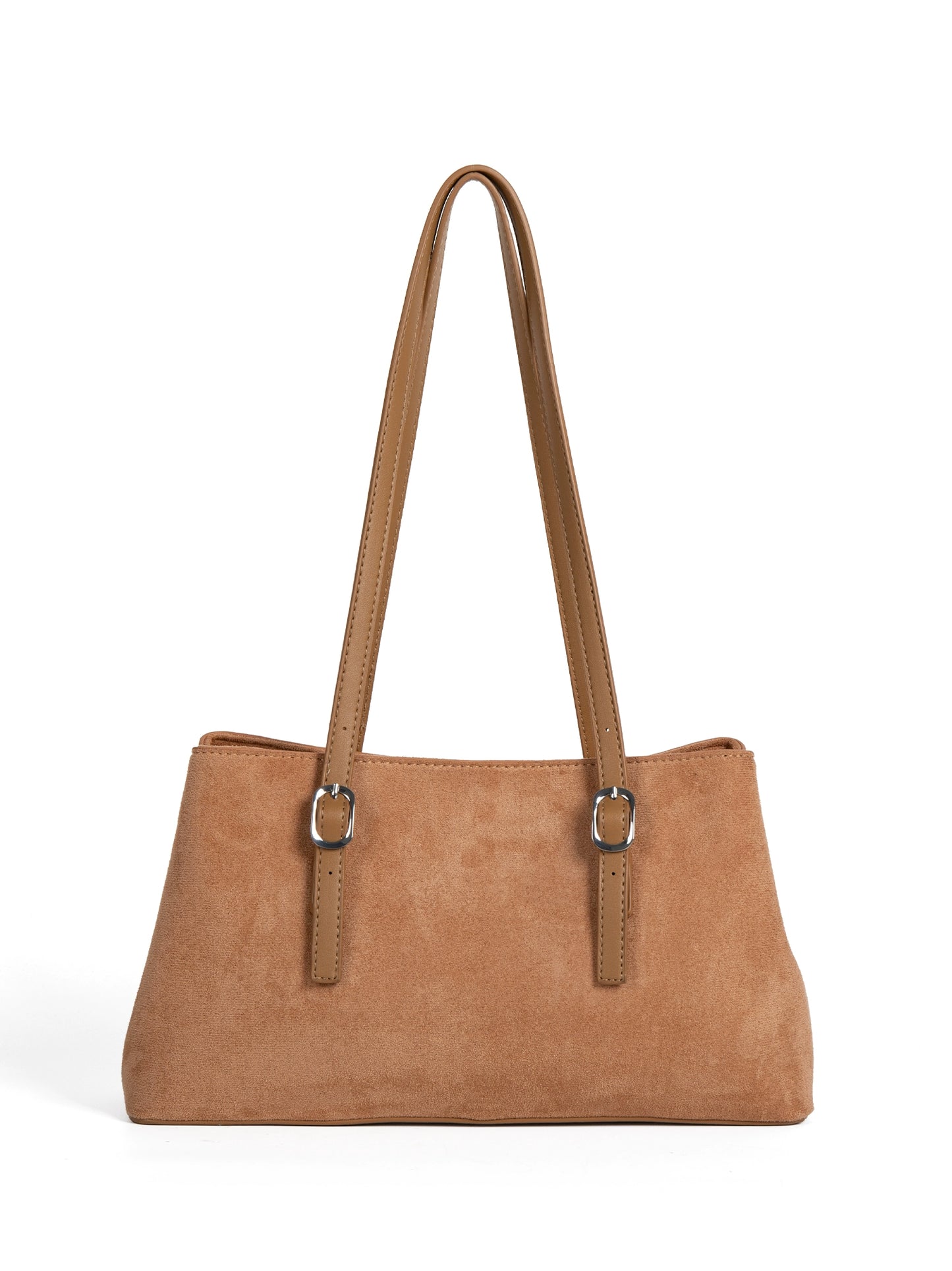 Barabum New Suede Shoulder Bag,Large Capacity Retro Underarm Tote Bag for Women