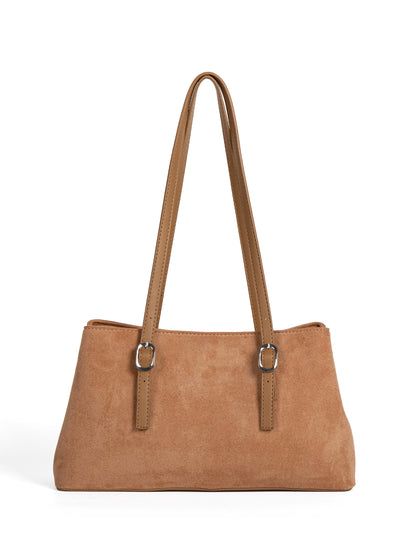 Barabum New Suede Shoulder Bag,Large Capacity Retro Underarm Tote Bag for Women