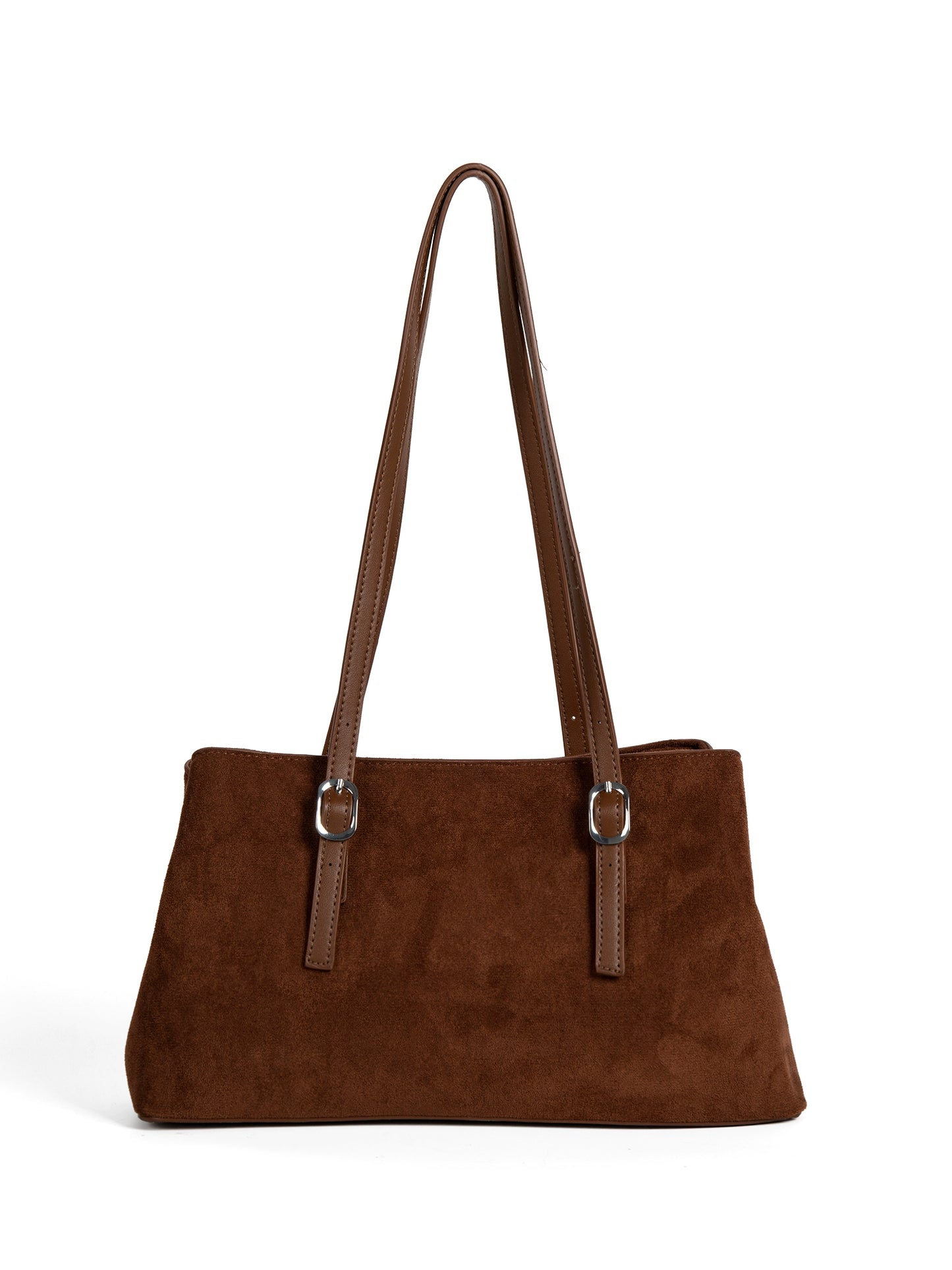 Barabum New Suede Shoulder Bag,Large Capacity Retro Underarm Tote Bag for Women